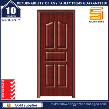 Best Sell Simple Design PVC Wooden Door PVC Interior Door